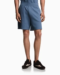 Emporio Armani - ASV Lyocell-blend jacquard jersey Bermuda shorts, Man, Light Blue, Size:
