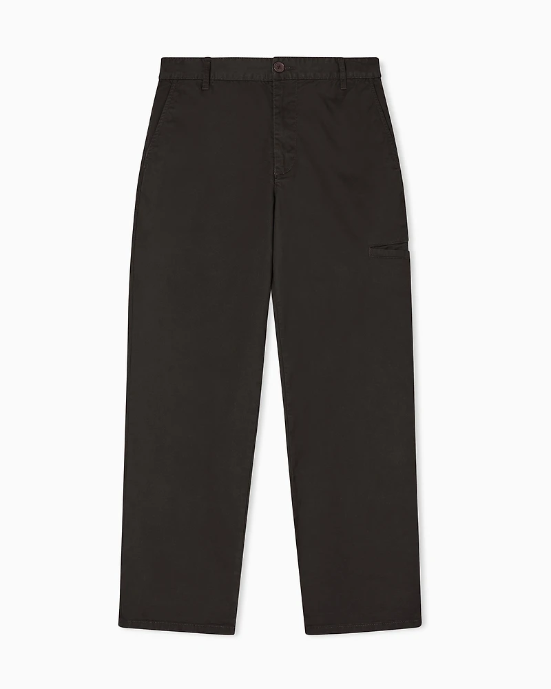 Armani Exchange - Casual Trousers, Man, Brown, Size: 33