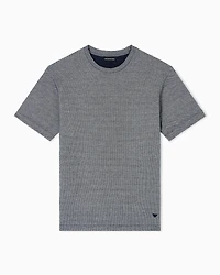 Emporio Armani - ASV two-tone jersey knit T-shirt, Man, Beige, Size: