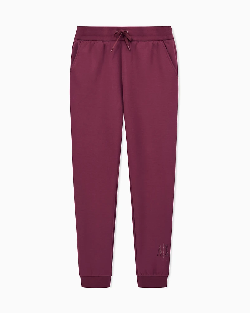 Armani Exchange - Icon Jogger Pants, Woman, Burgundy, Size:
