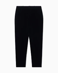 Velour chino trousers