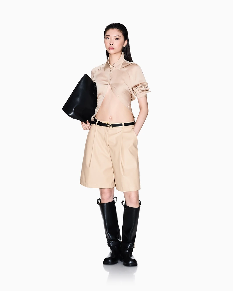 Satin viscose shirt