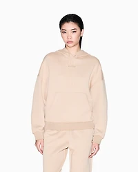 Armani Exchange - Hoodie soft fleece fabric, Woman, Camel, Size: