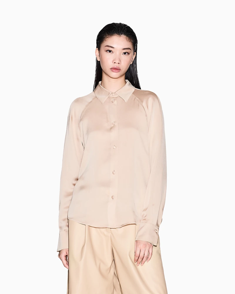 Satin viscose shirt