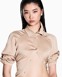 Satin viscose shirt