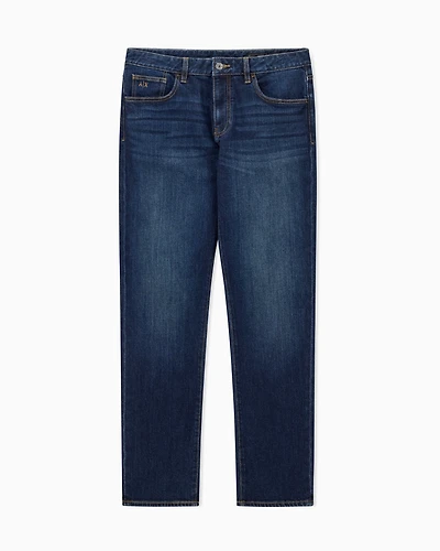 Armani Exchange - Straight fit jeans comfort denim, Man, Blue, Size: