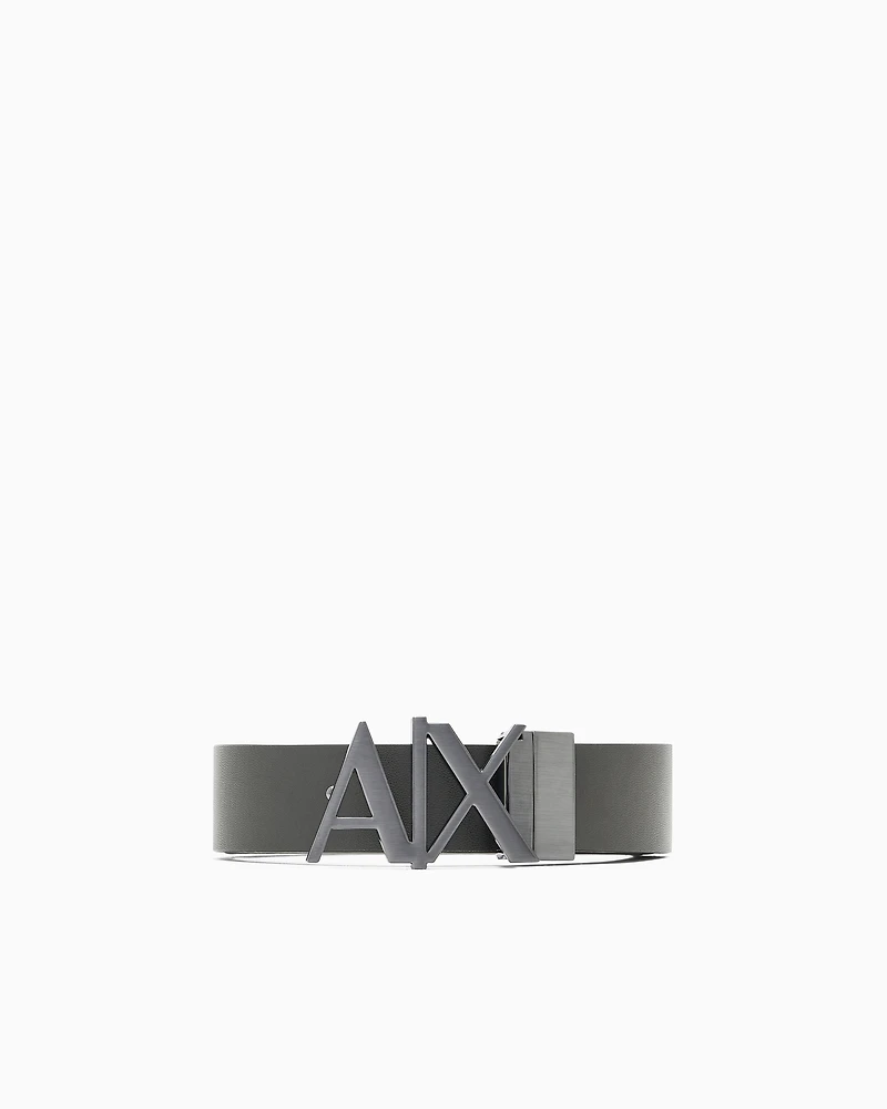 Armani Exchange - Double-sided leather belt, Man, Green, Size: