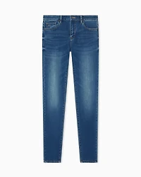 Armani Exchange - Super Skinny Jeans, Woman, Blue, Size: