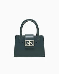 Armani Exchange - ASV Small Trapeze Handbag, Woman, Green, Size: TU