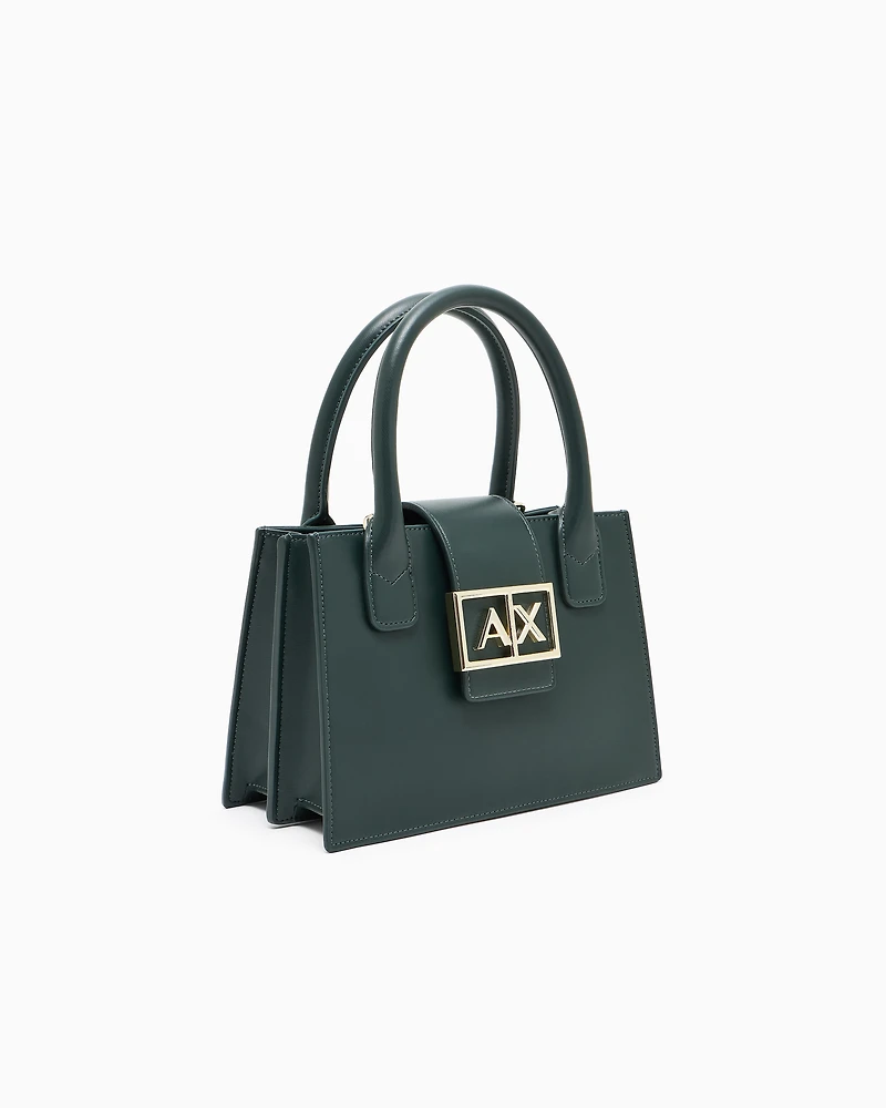 Armani Exchange - ASV Small Trapeze Handbag, Woman, Green, Size: TU