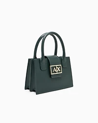 Armani Exchange - ASV Small Trapeze Handbag, Woman, Green, Size: TU