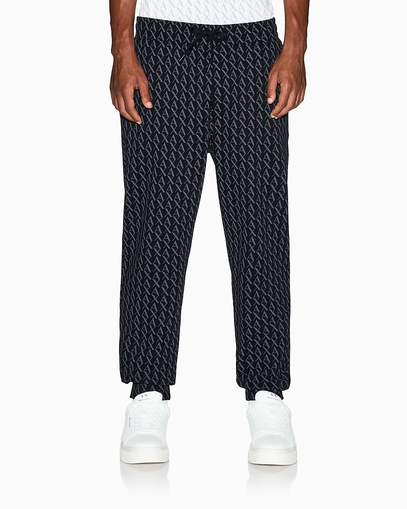 Armani Exchange - Sweatpants, Man, Black, Size: