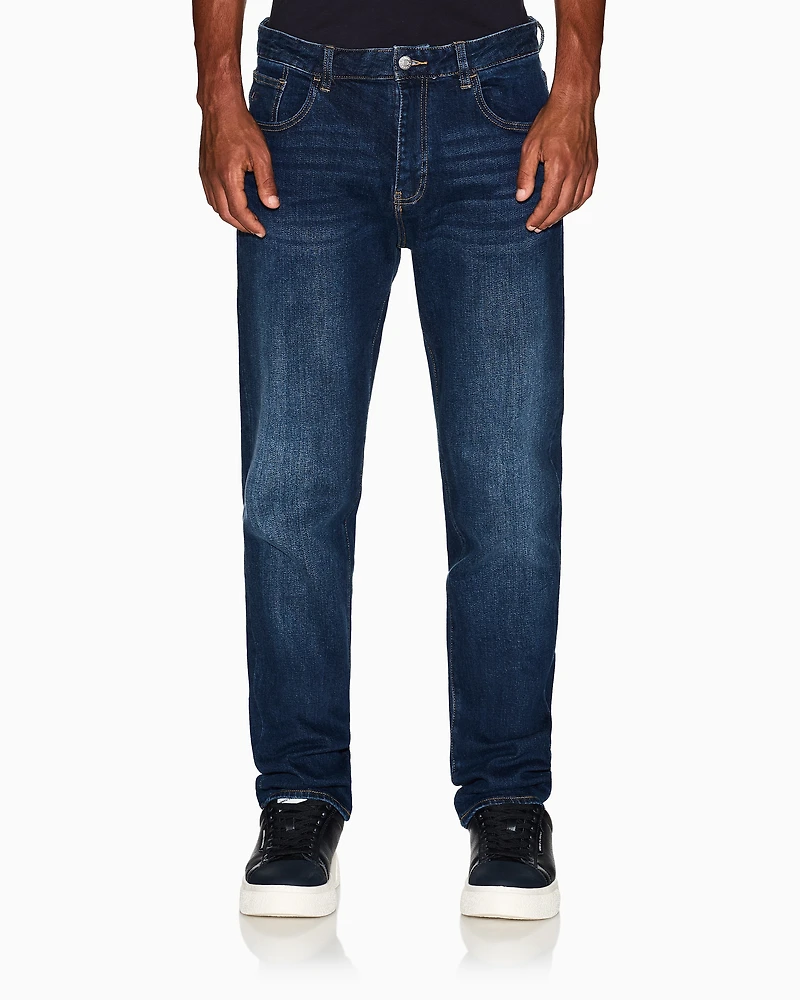 Armani Exchange - Straight fit jeans comfort denim, Man, Blue, Size: