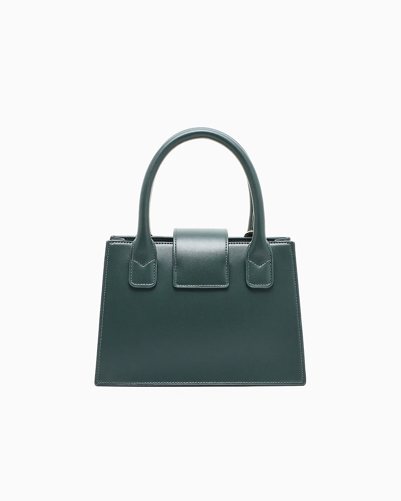 Armani Exchange - ASV Small Trapeze Handbag, Woman, Green, Size: TU