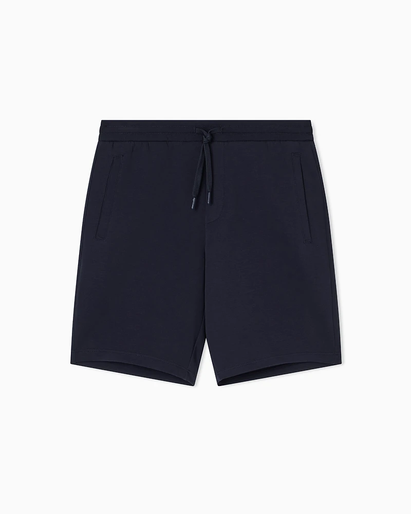 Armani Exchange - Bermuda Shorts, Man, Navy Blue, Size: