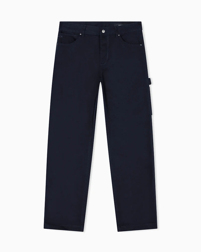 Armani Exchange - Regular fit cotton jeans, Man, Navy Blue, Size: