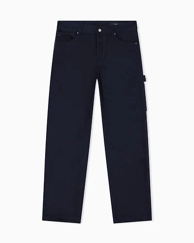 Armani Exchange - Regular fit cotton jeans, Man, Navy Blue, Size: