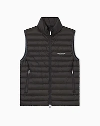 Armani Exchange - Full zip sleeveless down jacket, Man, Brown, Size: