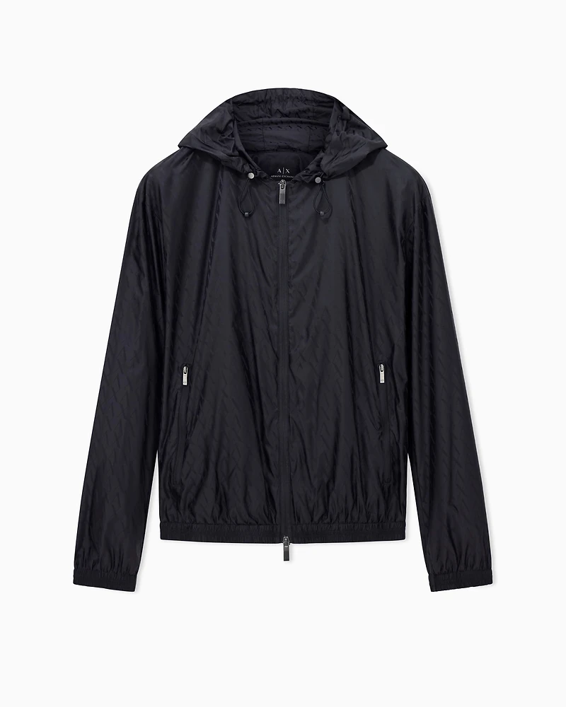 Jacket with allover logo