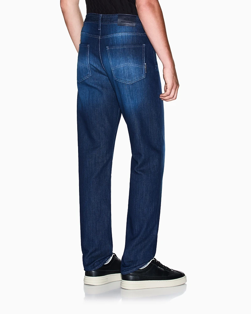 Armani Exchange - Slim Jeans, Man, Blue, Size: