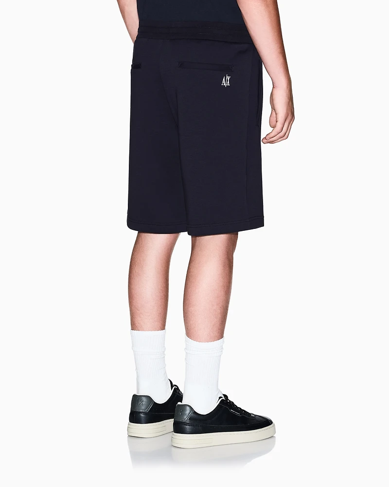 Armani Exchange - Bermuda Shorts, Man, Navy Blue, Size: