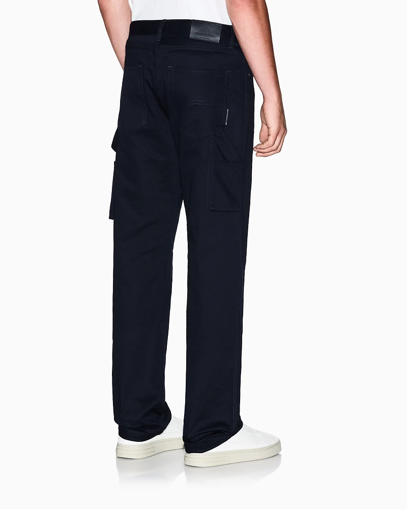 Armani Exchange - Regular fit cotton jeans, Man, Navy Blue, Size: