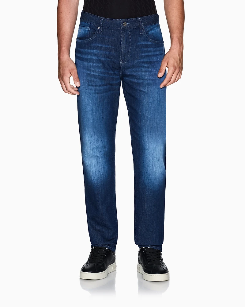 Armani Exchange - Slim Jeans, Man, Blue, Size: