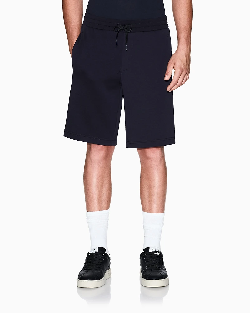 Armani Exchange - Bermuda Shorts, Man, Navy Blue, Size: