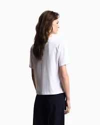 Emporio Armani - ASV We Love Dogs #28 organic-jersey T-shirt, Woman, White, Size: