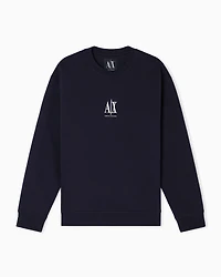 Crewneck sweatshirt with embroidered logo