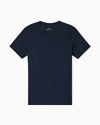 Armani Exchange - Slim fit Pima cotton T-shirt, Man, Navy Blue, Size: