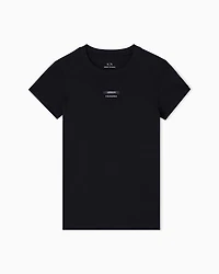 Armani Exchange - Slim Fit T-Shirts, Woman, Black, Size: