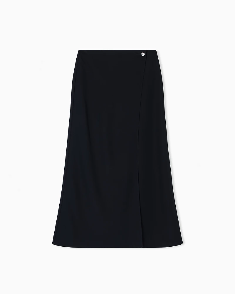 Armani Exchange - Long Skirts, Woman, Black, Size: