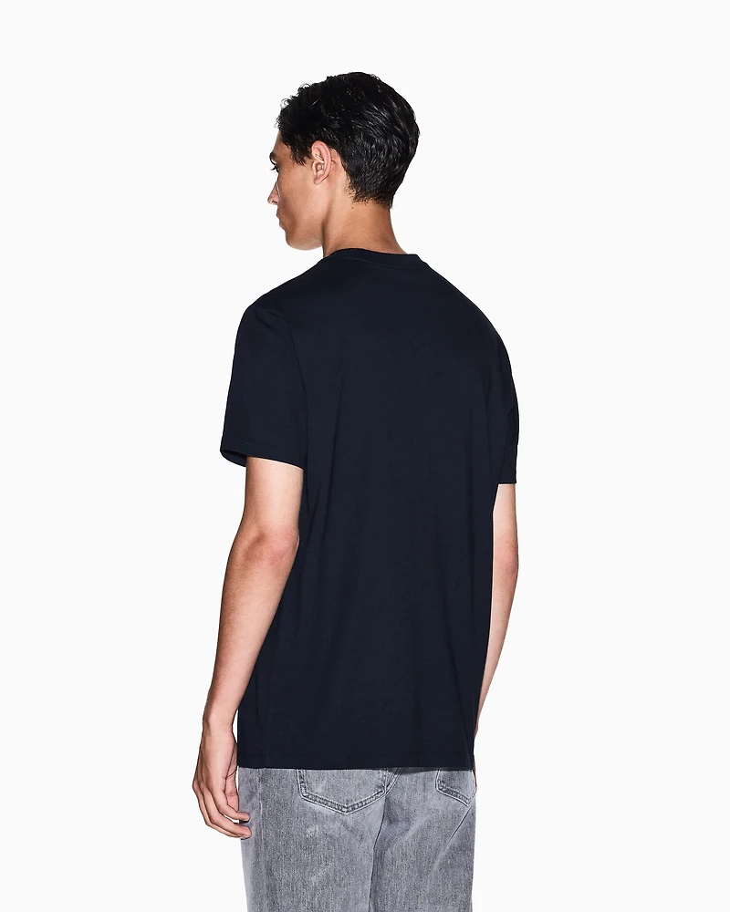 Armani Exchange - Regular Fit T-Shirts, Man, Navy Blue, Size: