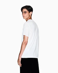 Armani Exchange - Slim fit circle print T-shirt, Man, White, Size: