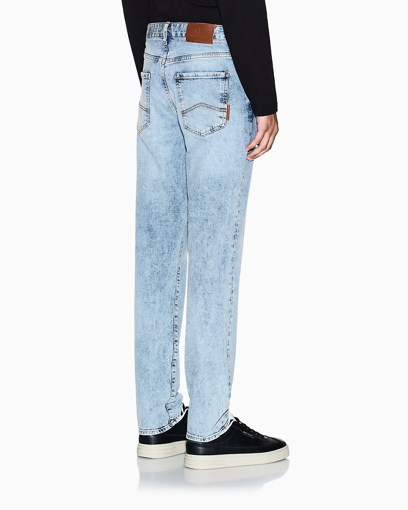 Armani Exchange - Slim fit jeans stretch denim, Man, Blue, Size:
