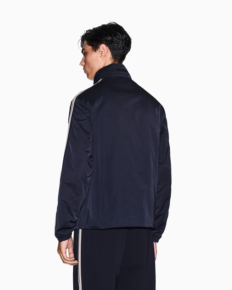 Full zip jacket with contrasting bands