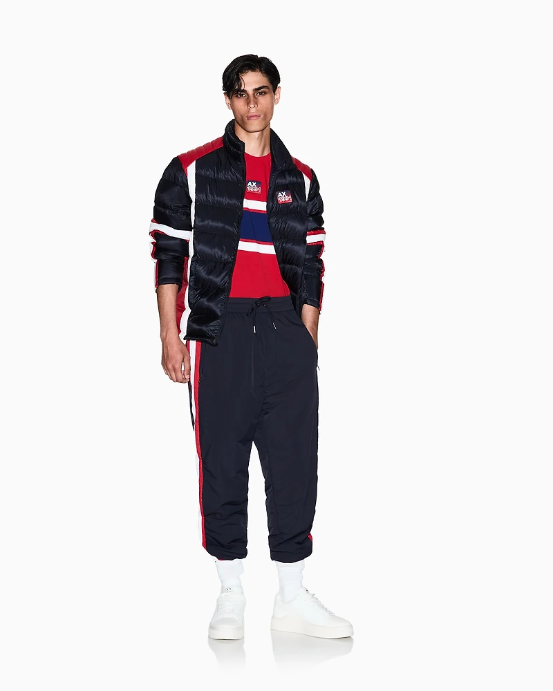 Regular fit T-shirt with contrasting band
