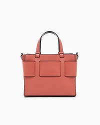 Armani Exchange - Medium tote bag with double handles and shoulder strap, Woman, Pink, Size: TU