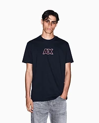 Armani Exchange - Regular Fit T-Shirts, Man, Navy Blue, Size:
