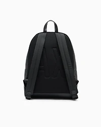 Armani Exchange - Backpack with monogram and stripes, Man, Black, Size: TU