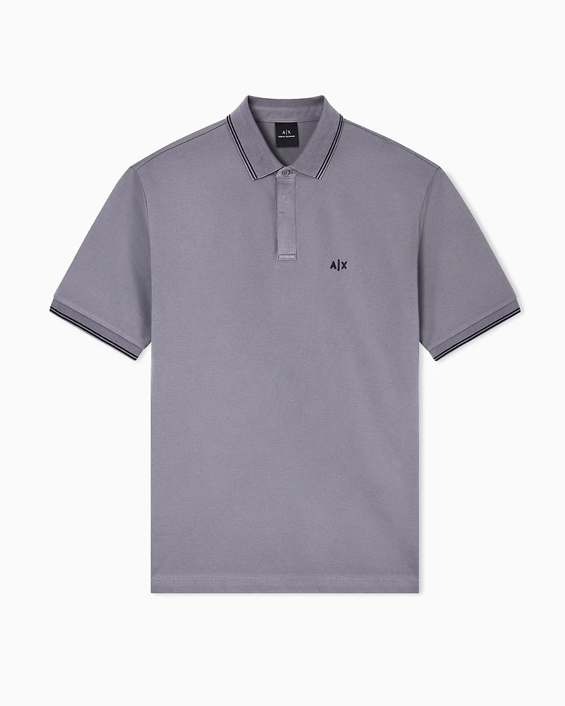 Armani Exchange - Polo Shirts, Man, Grey, Size: