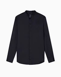 Armani Exchange - Shirt with mandarin collar, Man, Black, Size: