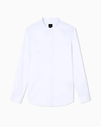 Armani Exchange - Shirt with mandarin collar, Man, White, Size:
