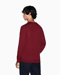 Armani Exchange - Crewneck sweater virgin wool, Man, Red, Size: