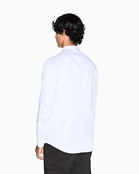Armani Exchange - Shirt with mandarin collar, Man, White, Size: