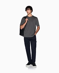 Armani Exchange -  Regular fit monogram logo t-shirt, Man, Green, Size: