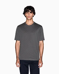 Armani Exchange -  Regular fit monogram logo t-shirt, Man, Green, Size: