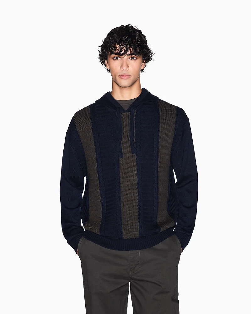 Block Hoodie Sweater