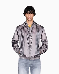 Jacket with allover logo